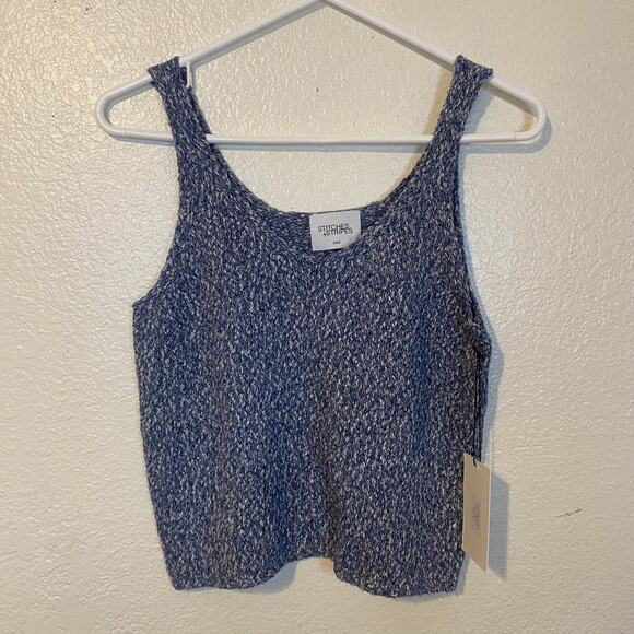 Stitches & Stripes 2 Piece Matching Set Sweater Tank & Short Sleeve Cardigan S - Picture 4 of 8